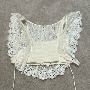 altar’d state flowy white top